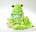 Windeltorte, grün XXL mit Bademantel und viel Zubehör, Geschenk zur Geburt, zur Taufe oder Baby Shower