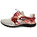 PUMA Men's Future Disc Lite Tech'd Out Running Shoes-Grey/High Risk Red-7.5