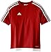 adidas Estro 15 Jersey (Little Big Kids), Power Red/White, X-Small