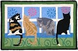 Cats Kitties in the Window Accent Area Rug Jellybean