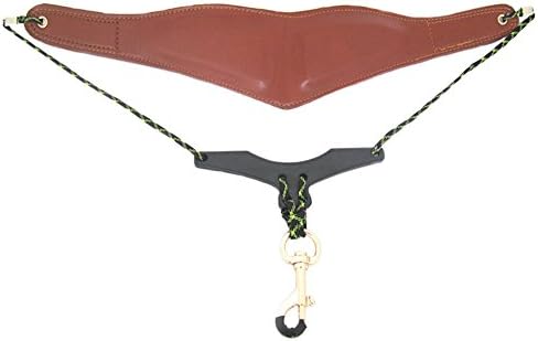 Meteory High-quality and Durable Saxophone Single Shoulder Strap Brown,suitable for Soprano/alto and Tenor/baritone Saxophone Enthusiasts.