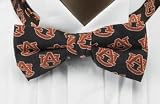 Auburn Bow Tie - Auburn University Navy Pre-Tied Bowtie with AU Logo