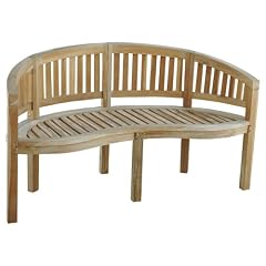 Ambientehome 62778 3er Bananen Bank, ca. 150 cm breit, Teak
