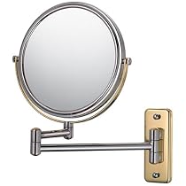 Mirror Image Double-Arm Bathroom Mirror- 2 Tone