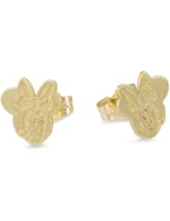 Disney Minnie Mouse 10kt Gold Girls Stud Earrings