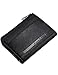 KS Mens Black Leather Credit ID Business Card Holder Wallet with Key Ring KB069
