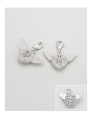 Heart CZ Charm In 92.5 Sterling Silver