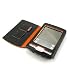 Palm Tungsten E2 / E Kroo Exquisite Leather Case - Black/Orange Image
