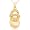10k Yellow Gold Diamond Shoe Pendant (1/20 cttw, I-J Color, I3 Clarity)