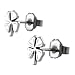 Sterling Silver 4 Leaf Clover Stud Earrings