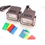 LOT 2 - MINI DISCO STROBE LIGHTS Flashing Stage Gear ++