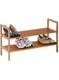 Honey-Can-Do SHO-01600 Bamboo 2-Tier Shoe Shelf