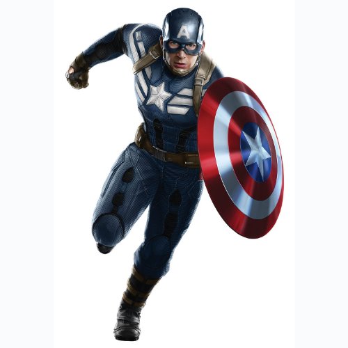 RoomMates RMK2629GM Captain America Giant Peel and Stick Wall Decal