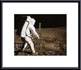 Edwin E. Aldrin by National Archive 10.00X8.00 Framed with Black Metal Frame