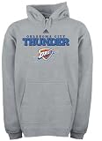 Oklahoma City Thunder Grey adidas True Fleece Hooded Sweatshirt