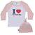 DribbleFactory I Love Boobies Pink Baseball and Hat Gift Pack (6 Months)