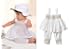 3pcs Baby Toddler Girl Ruffle Top+Pants+Hat Outfit Set 6-9 M White