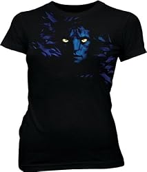 The Avatar Jake Sully Shadow Face Black Juniors/Ladies T-shirt Tee