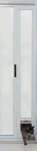 Ideal Pet Products 57200 Cat Flap Patio Door - White Finish - Tall