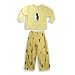 Black Line Famous Brand - Boys Long Sleeve Fleece Pajamas, Yellow