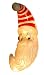 Barcana 32-Inch Illuminated Fiberglass Santa Moon Head Christmas Light