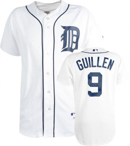 Carlos Guillen White Majestic MLB Home Authentic Detroit Tigers Jersey