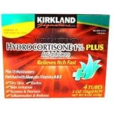 Kirkland Signature Maximum Strength Hydrocortisone Cream 1% Plus (4 X 2 Oz Tu