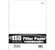 Bazic Wide Ruled Filler Paper, 150 Sheets (Case of 24)