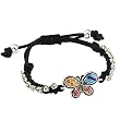 Multi Color Epoxy Butterfly Friendship Fashion Bracelet
