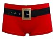 Santa Red Seamless Boy Short Low Rise Panty for women