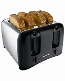Proctor Silex 4-Slice Toaster - Black/ Chrome (24608)