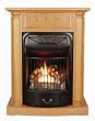 Windsor Oak Mantel 20K Freestanding Gas Fireplace