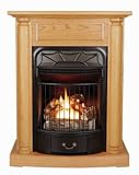 World #GFD2520 20K Oak Gas Fireplace