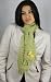 Handmade Ultra Soft Alpaca Natural Fiber Scarf - Soft Vintage Green - Girls and Teens (100% Knitted By Hand)