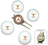Texas Longhorns 4 Golf Ball Divot Tool/Ball Marker Gift Set - Golf