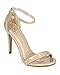 Delicious Women's Jaiden Faux Nubuck Leather Wide Strap Single Sole Heels 4