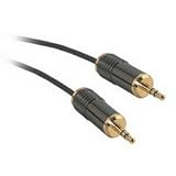 Impact Acoustics Plenum-rated - Audio cable - 24 AWG - mini-phone stereo 3.5 mm (M) - mini-phone stereo 3.5 mm (M) - 100 ft - shielded - black