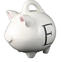 Piggy Bank, personalized polka dot piggy bank is perfect first baby gift or child's birthday gift, light blue polka dots, comes with an inspirational poem, (click to see actual design)