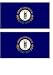 2 Kentucky State Flag Stickers Decal Bumper Window Laptop Phone Auto Boat Wall