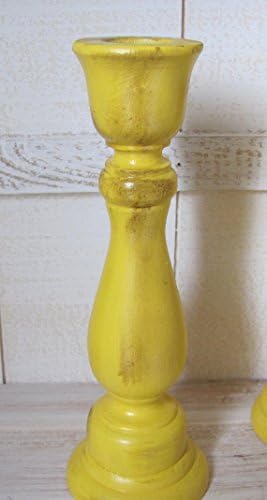 Candle Holders - Yellow Trio