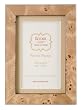 Italian Wooden Picture Frame, Burl, Biege