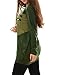 Allegra K Women's Scoop Neck Contrast Color Loose Tunic Top Green XL