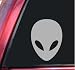 Alien Head Sci-Fi Grey Vinyl Decal Sticker