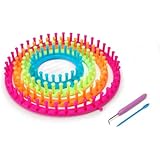 Darice 1171-58 Set of 4 Round Plastic Knitting Looms