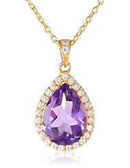Argento Vivo Gold-Plated Teardrop Pendant Necklace, 18"