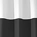 InterDesign Waterproof Mold and Mildew-Resistant  Zeno Shower Curtain, X-Wide, 108-Inch by 72-Inch, Black/White