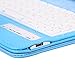 NEWSTYLE Removable Wireless Bluetooth Keyboard ABS Plastic Laptop Stylish Keys and Protective Case For Samsung Galaxy Tab 4 7.0