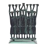 10 Hanukah Menorah, Patina M5228P