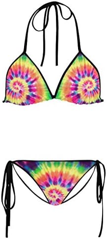 iHomeStore tie dye Custom String Bikini Swimsuit Swimwear Bathing Suit Beachwear XL/38/12