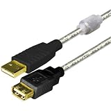 Produkt-Bild: USB 2.0 Premium Kabel Verl&auml;ngerung vergoldet 1,8 m